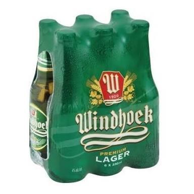 Windhoek Lager Bottles 440ml 6 Pack