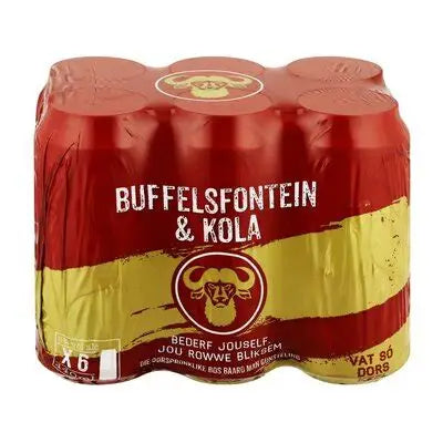 Buffelsfontein Brandy & Cola 440ml CANS 6 Pack